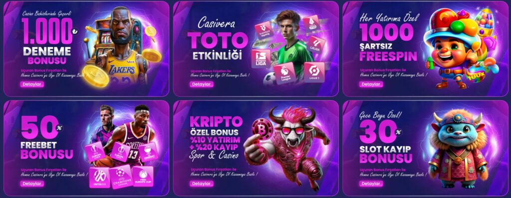 casivera bonusları